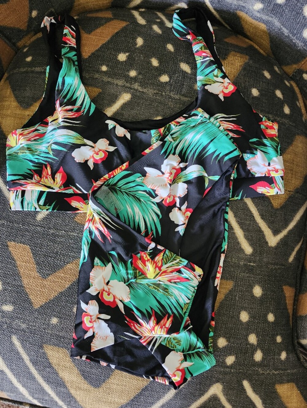 🌴New Boutique Tropical Birds of Paradise High-Waisted Bikini Set - Size XL - Picture 2 of 5